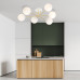 Lustra Magnum 6 alb/auriu/alb opal 1234/6 Emibig– design modern cu accente elegante pentru living - imagine 2