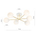 Lustra Magnum 6 alb/auriu/alb opal 1234/6 Emibig– design modern cu accente elegante pentru living - imagine 3